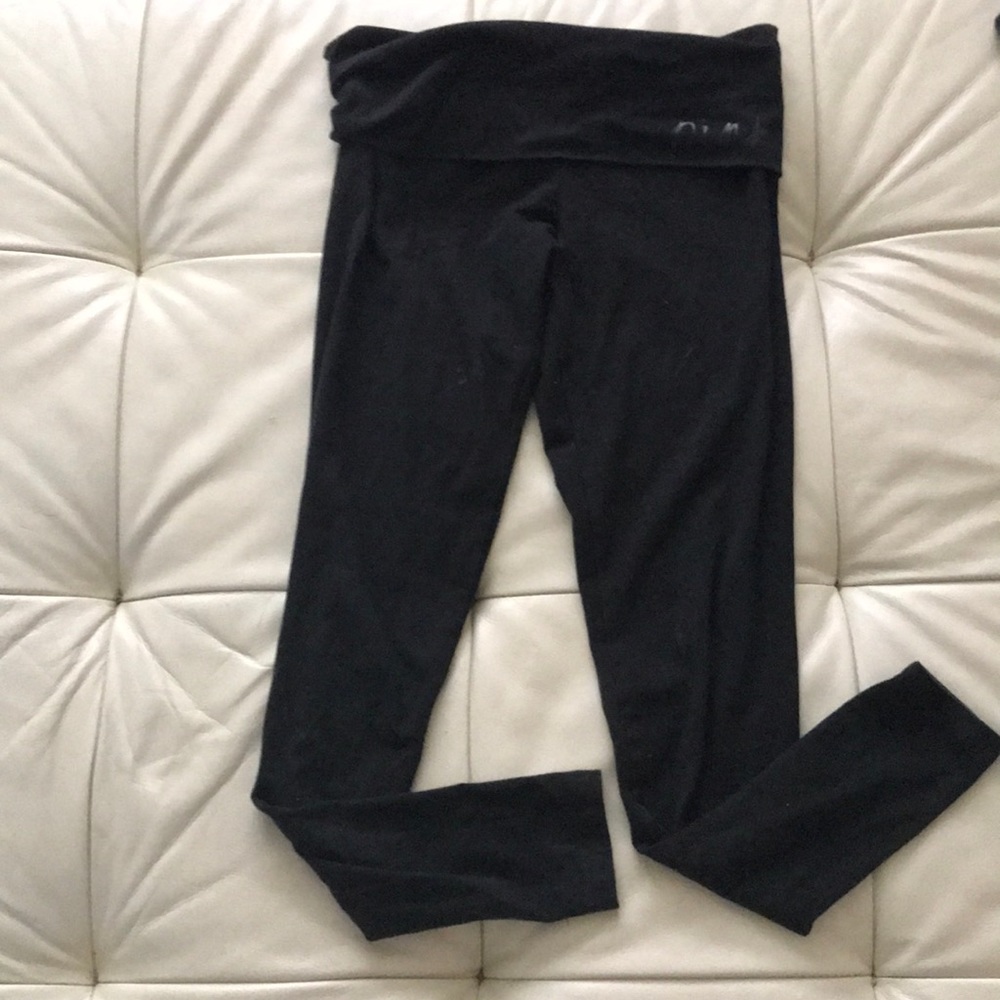 VS Pink Black Yoga Leggings